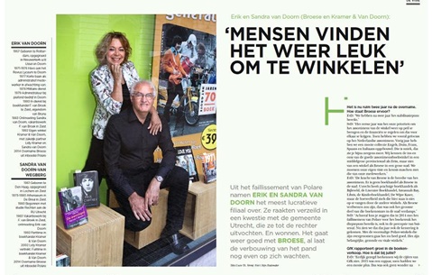Erik en Sandra van Doorn (Broese): 'Mensen vinden het weer leuk om te winkelen'